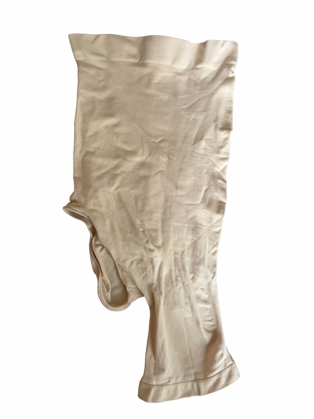 SKIMS One-Leg High-Waisted Shapewear Shorts Nude Beige Size Small